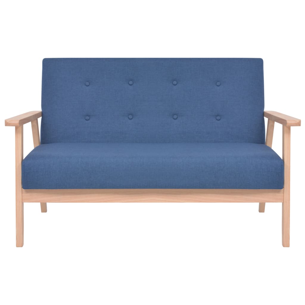 NNEVL 2-Seater Sofa Fabric Blue-1