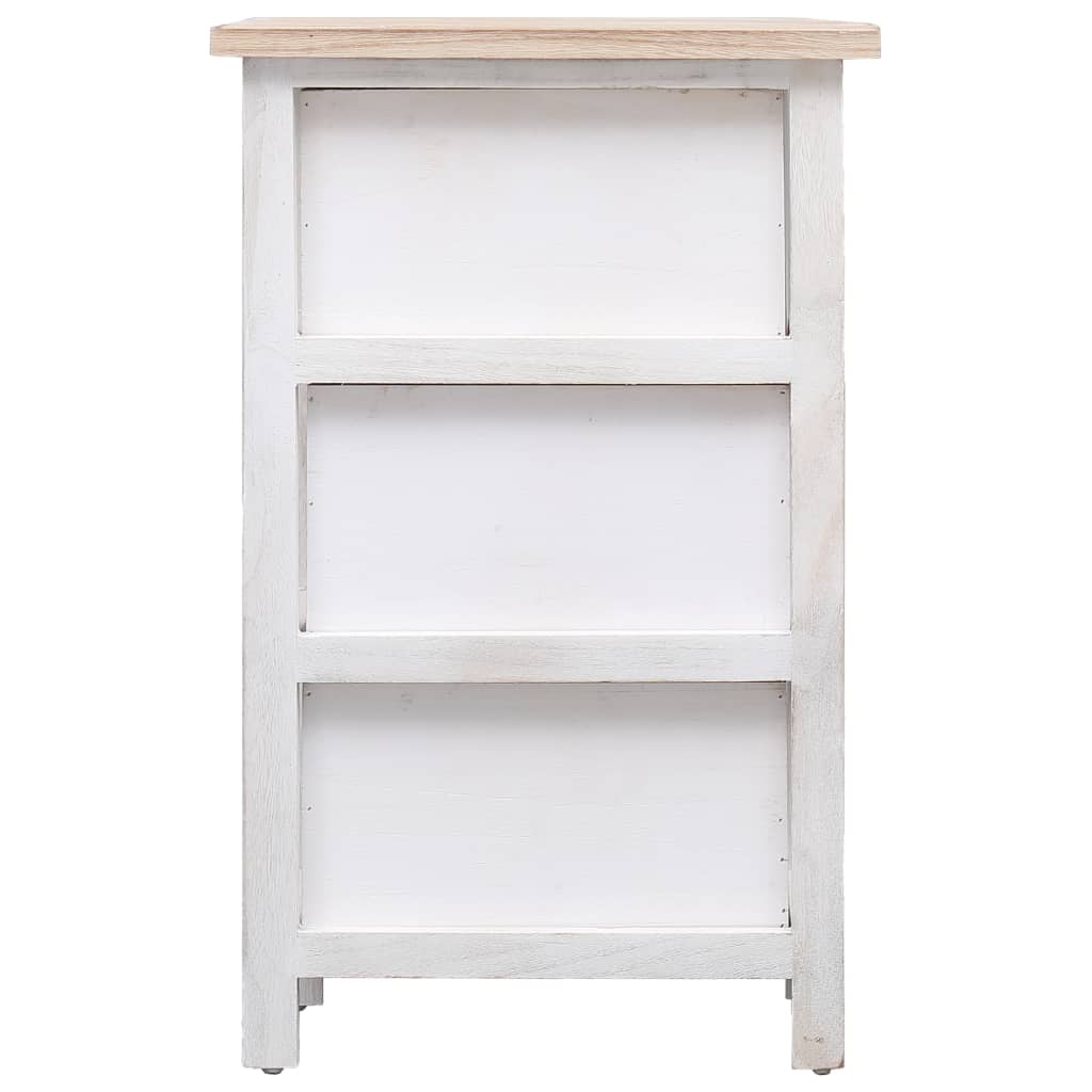 NNEVL Side Cabinet 35x25x57 cm Paulownia Wood-1