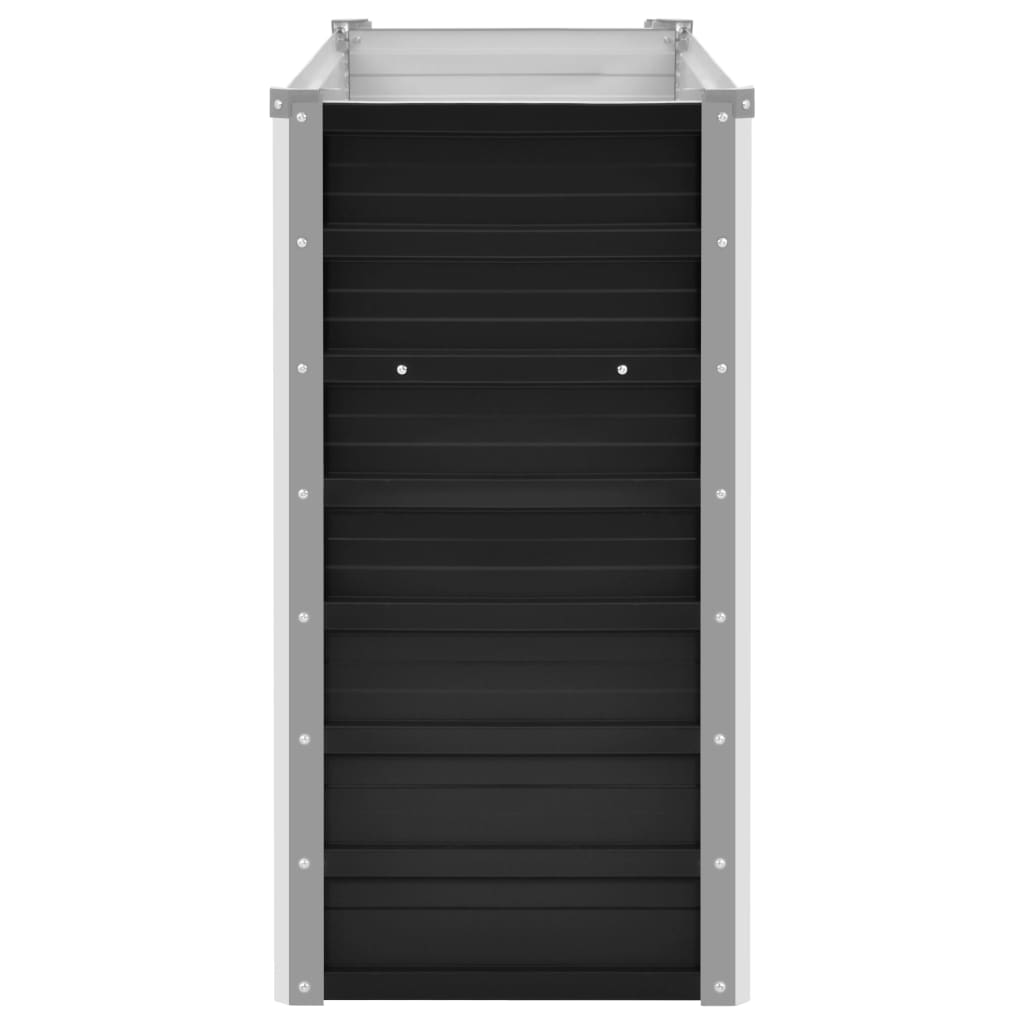 NNEVL Garden Raised Bed Anthracite 100x40x77 cm Galvanised Steel-2