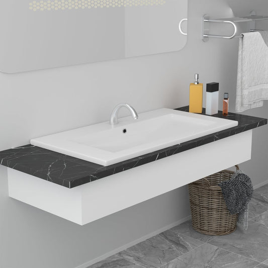 NNEVL Built-in Basin 81x39.5x18.5 cm Ceramic White-0