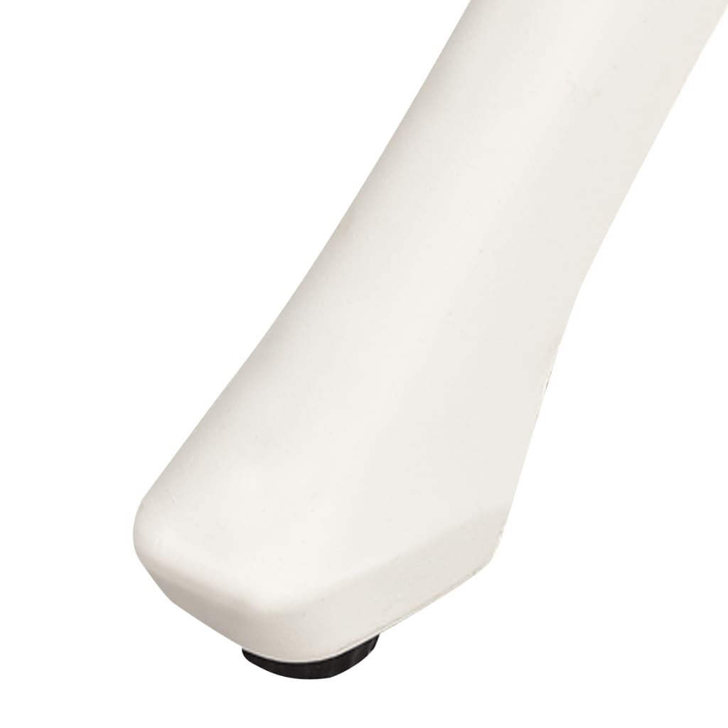 NNEVL Garden Table White 90x90x74 cm Cast Aluminium-4