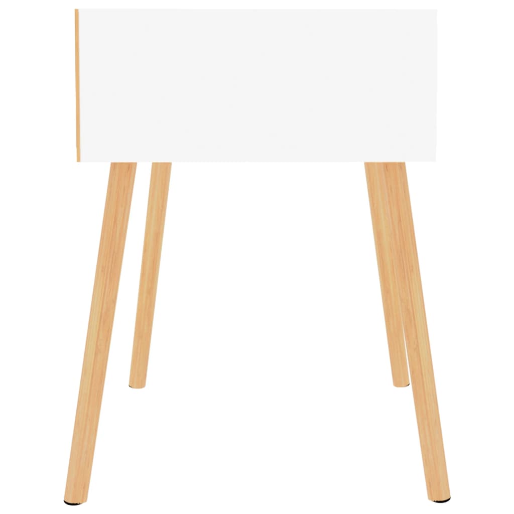 NNEVL Bedside Cabinet White 40x40x56 cm Chipboard-3