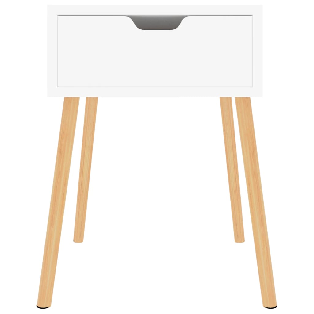 NNEVL Bedside Cabinets 2 pcs High Gloss White 40x40x56 cm Chipboard-2