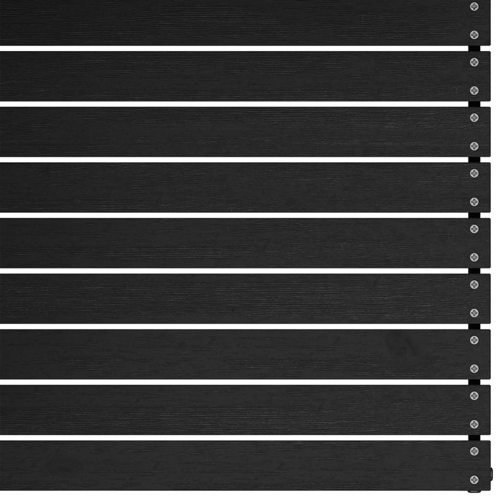 NNEVL Garden Corner Sofas 2 pcs Black Solid Pinewood-3