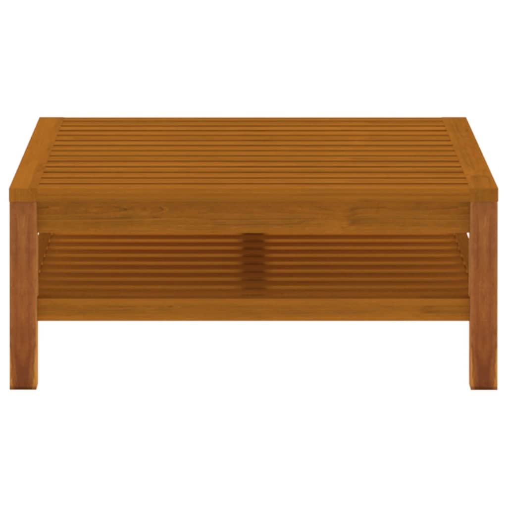 NNEVL 3 Piece Garden Lounge Set with Cream White Cushions Acacia Wood-3