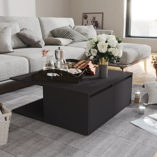 NNEVL Coffee Table Grey 80x80x31 cm Chipboard-0