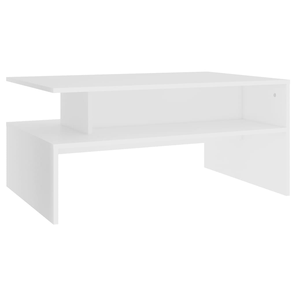 NNEVL Coffee Table White 90x60x42.5 cm Chipboard-1