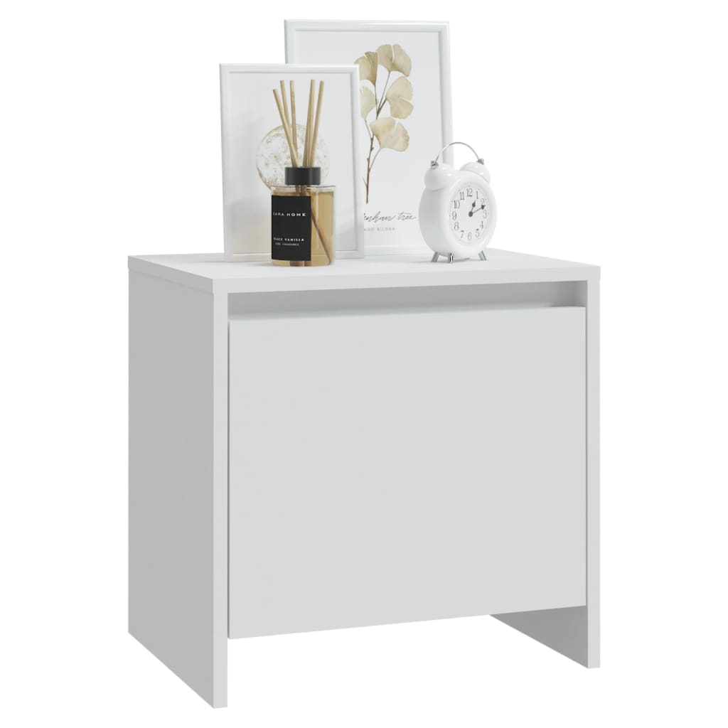 NNEVL Bedside Cabinets 2 pcs White 45x34x44.5 cm Chipboard-3