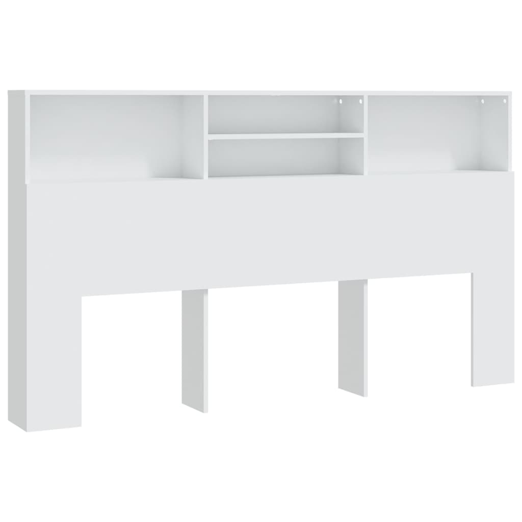 NNEVL Headboard Cabinet White 180x19x103.5 cm-1