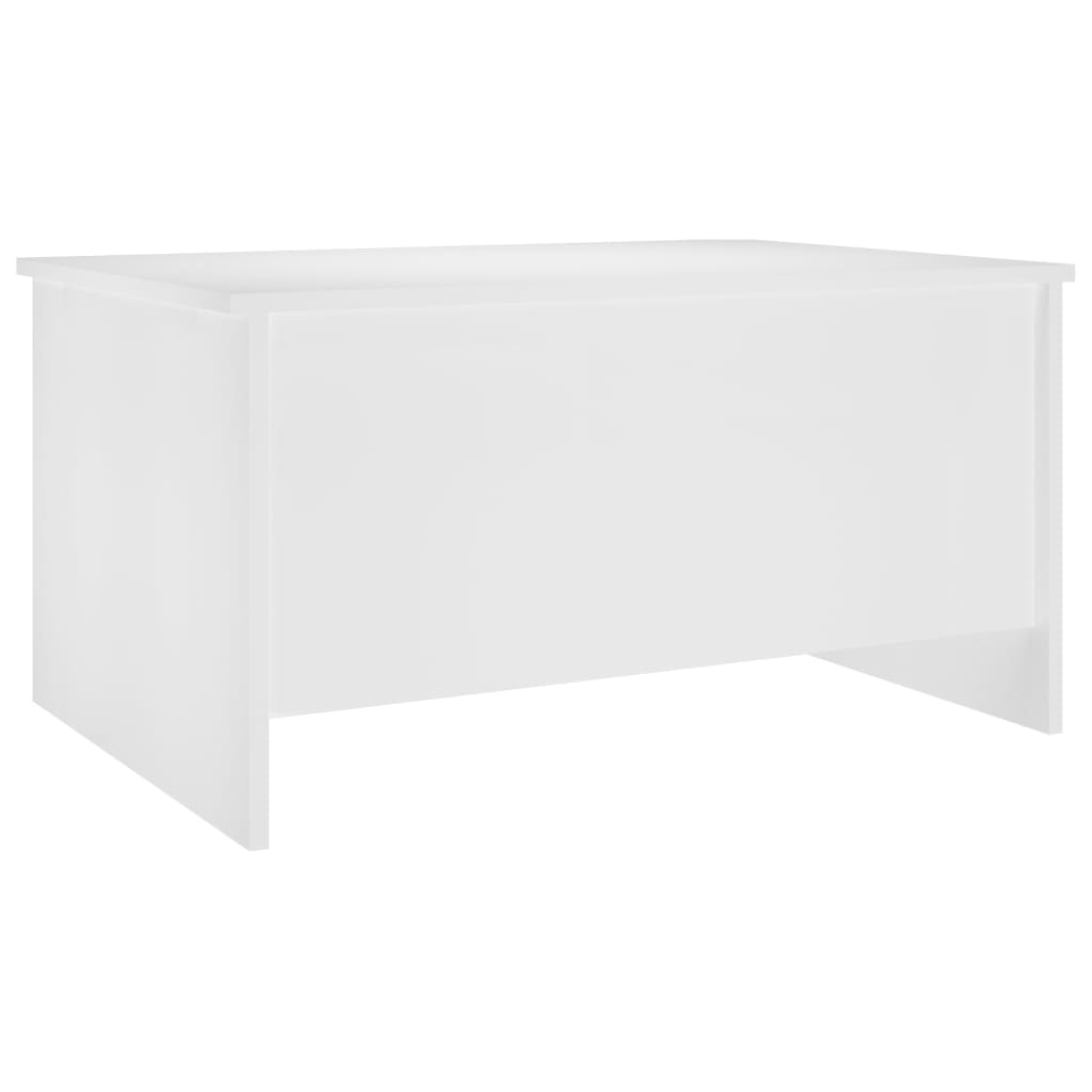 NNEVL Coffee Table White 80x55.5x41.5 cm Engineered Wood-2