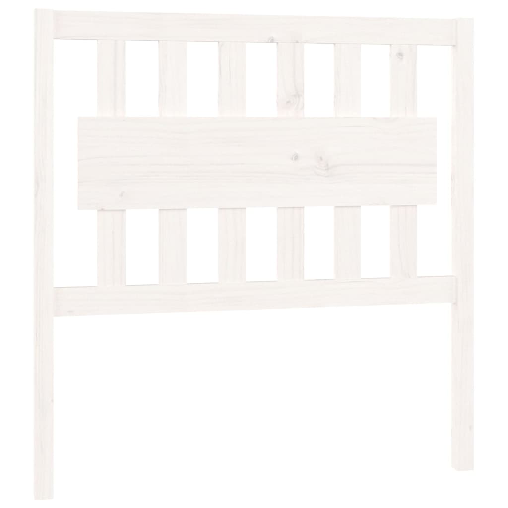 NNEVL Bed Headboard White 95.5x4x100 cm Solid Wood Pine-1