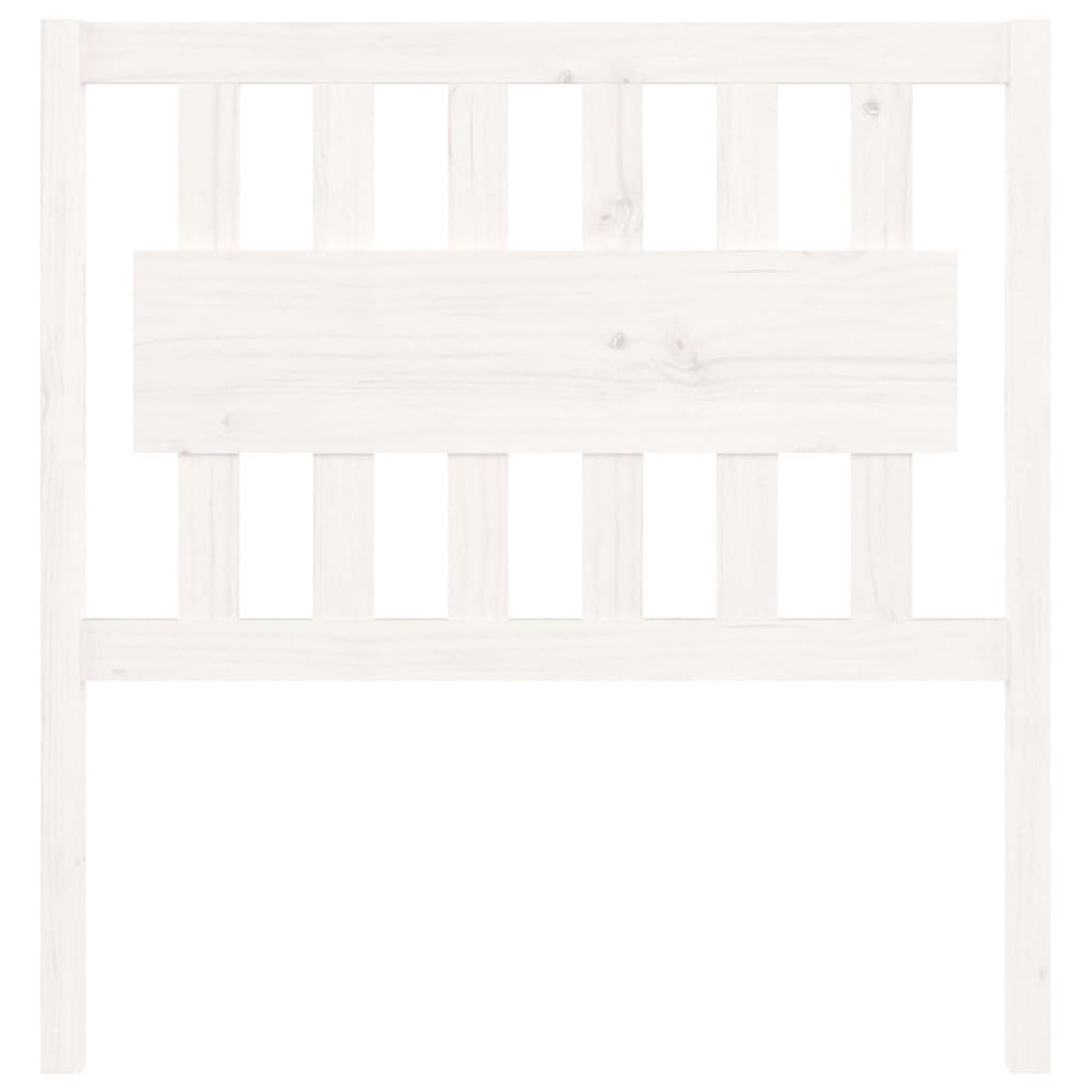 NNEVL Bed Headboard White 95.5x4x100 cm Solid Wood Pine-2