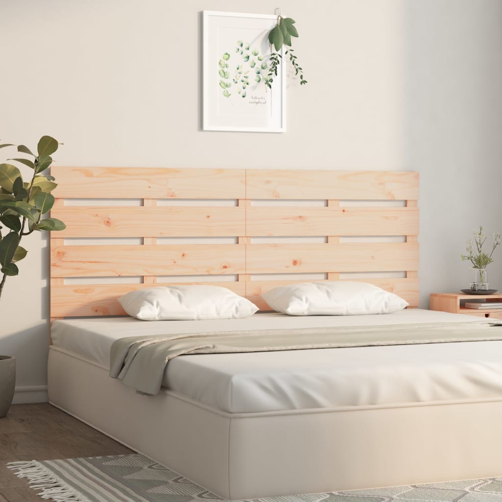 NNEVL Headboard 180x3x80 cm Solid Wood Pine-2
