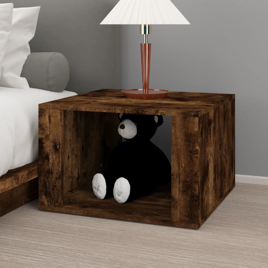 NNEVL Bedside Table Smoked Oak 57x55x36 cm Engineered Wood-2