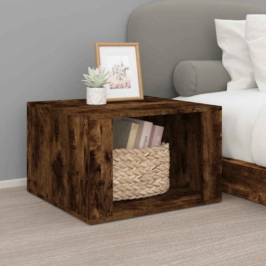NNEVL Bedside Table Smoked Oak 57x55x36 cm Engineered Wood-0