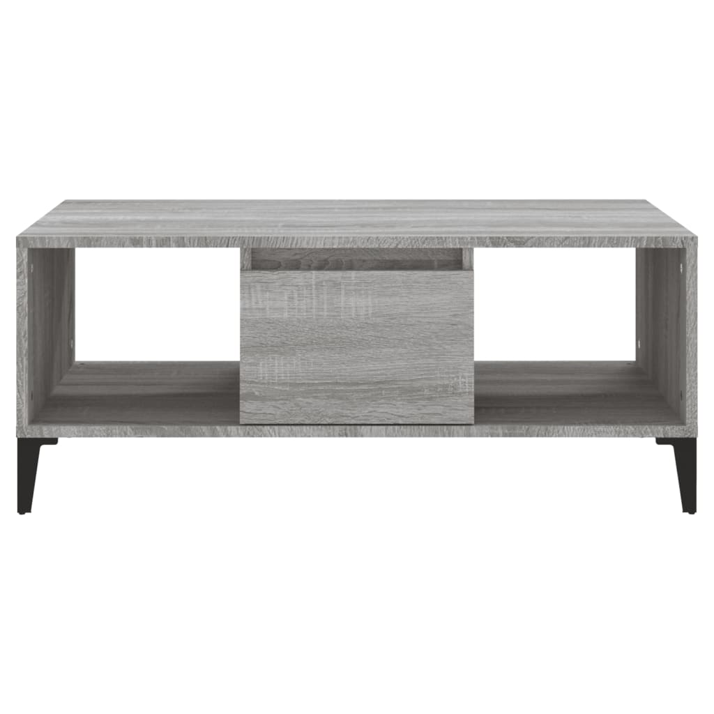 NNEVL Coffee Table Grey Sonoma 90x50x36.5 cm Engineered Wood-4