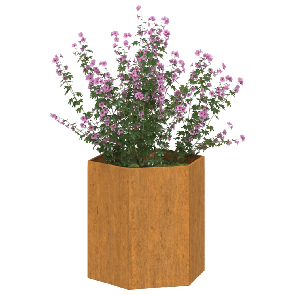 NNEVL Planter Rusty 40x40x45 cm Corten Steel-2