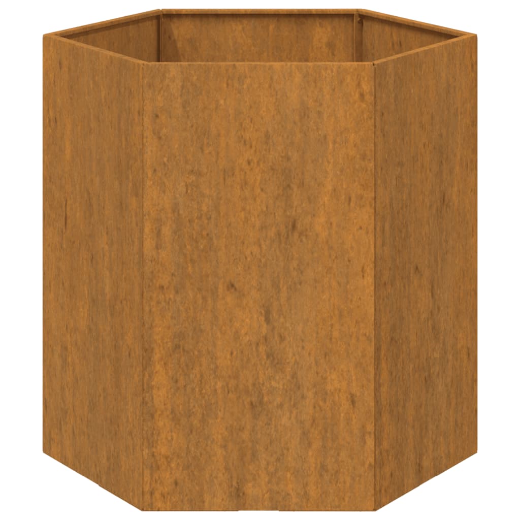 NNEVL Planter Rusty 40x40x45 cm Corten Steel-4