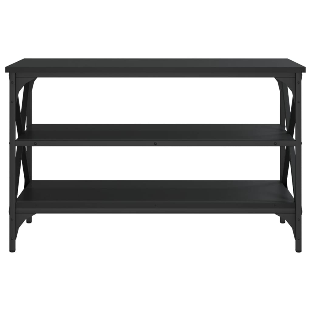 NNEVL TV Cabinet Black 80x40x50 cm Engineered Wood-4