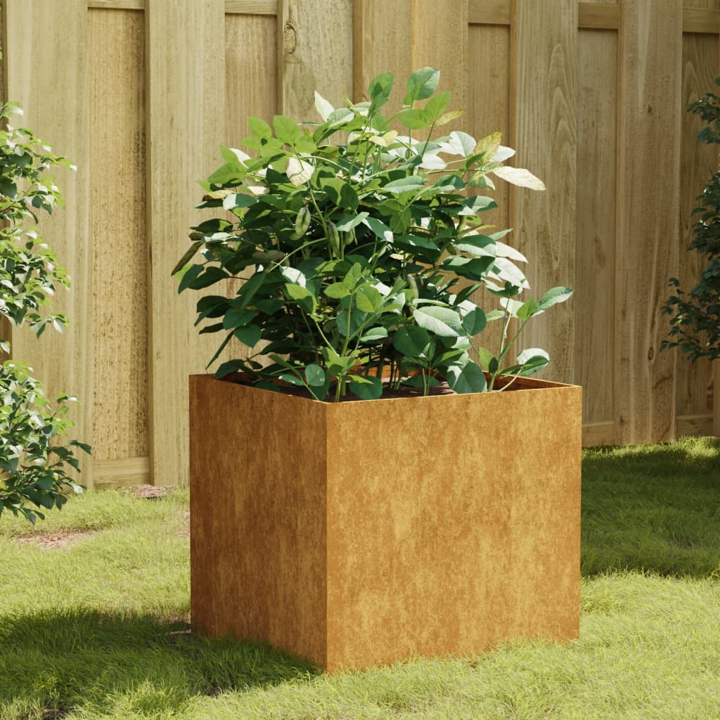 NNEVL Planter 40x41x40 cm Corten Steel-0