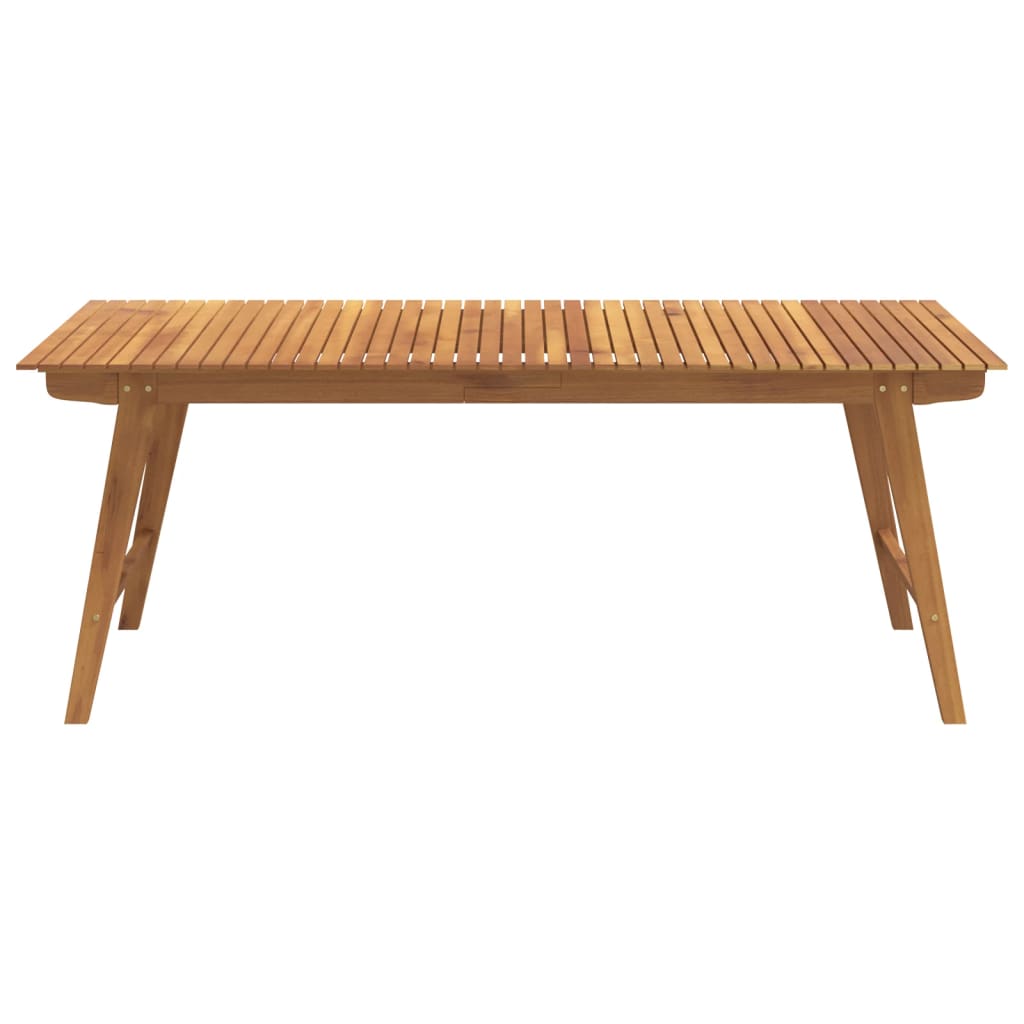 NNEVL Garden Table 200x90x75 cm Solid Wood Acacia-2