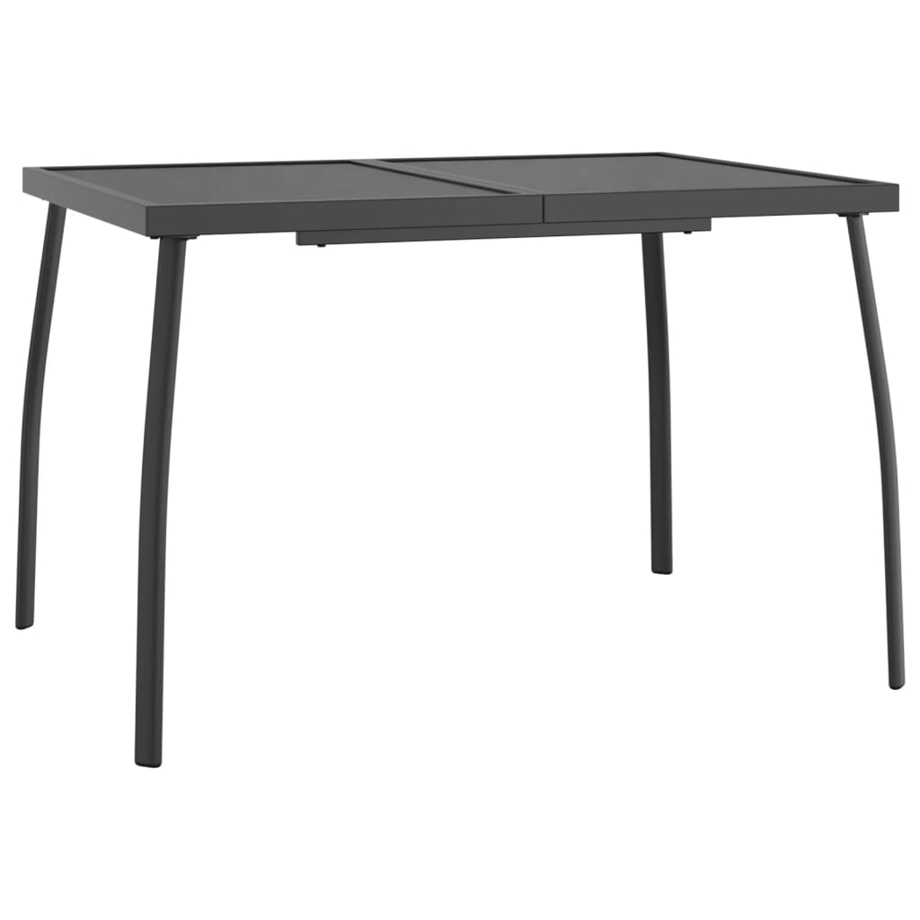 NNEVL Garden Table Anthracite 110x80x72 cm Steel Mesh-1