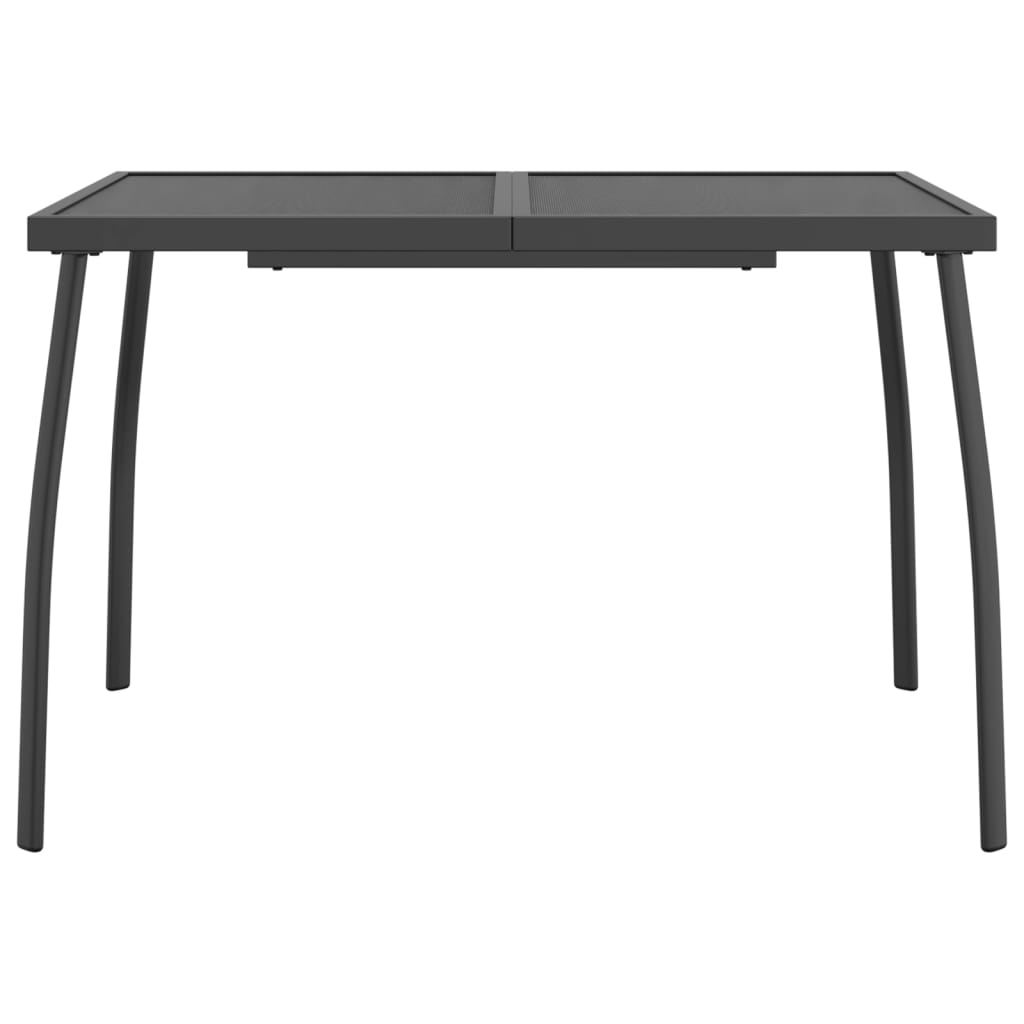NNEVL Garden Table Anthracite 110x80x72 cm Steel Mesh-2