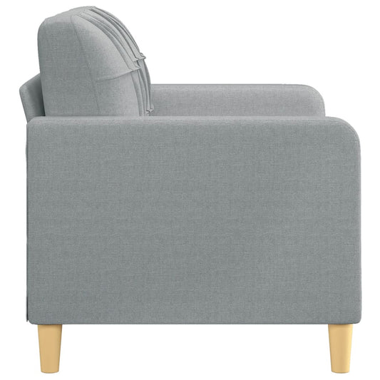 NNEVL 2-Seater Sofa Light Grey 120 cm Fabric