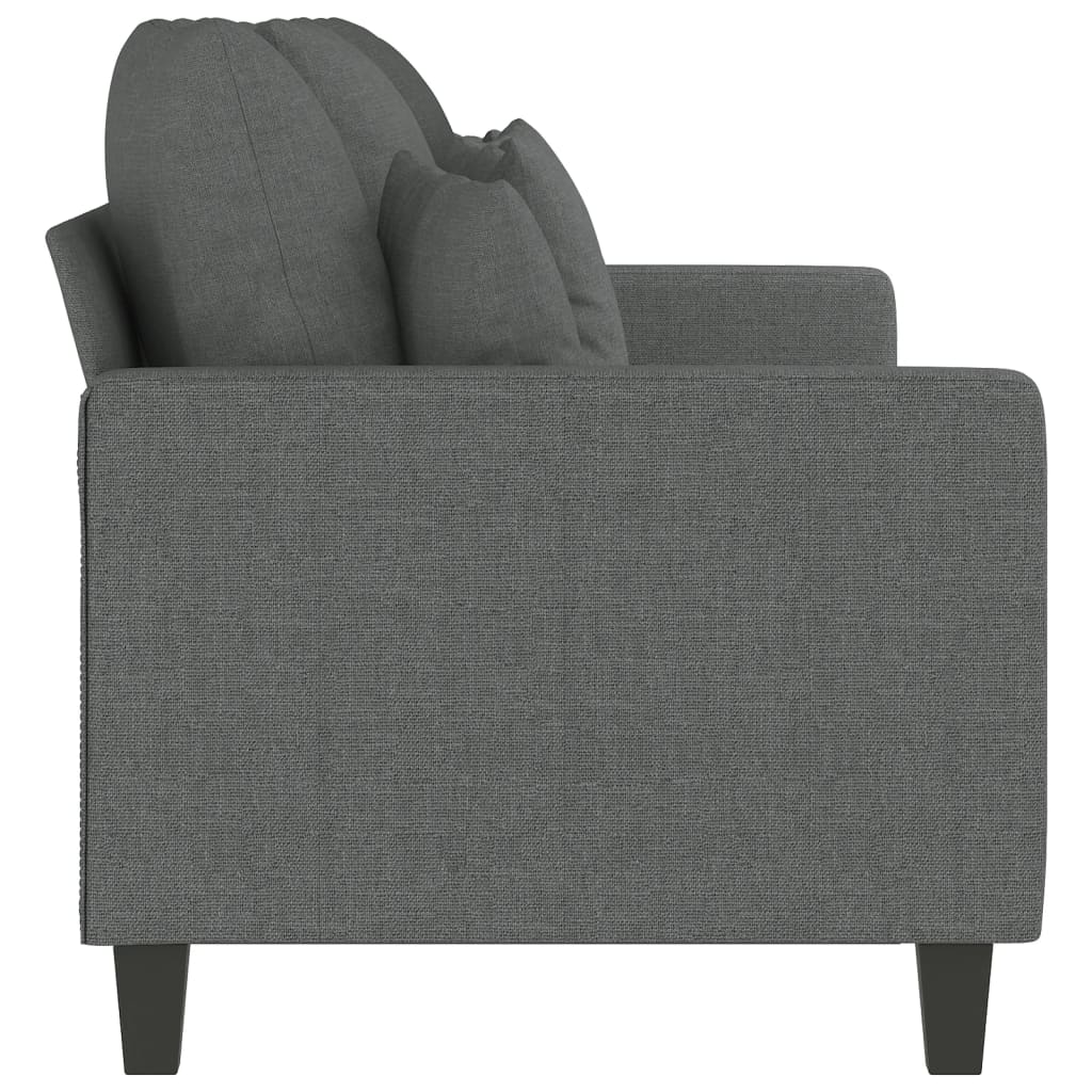 NNEVL 3-Seater Sofa Dark Grey 180 cm Fabric