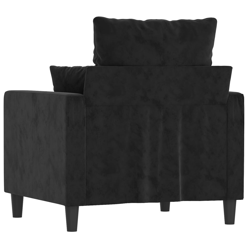 NNEVL Sofa Chair Black 60 cm Velvet-4