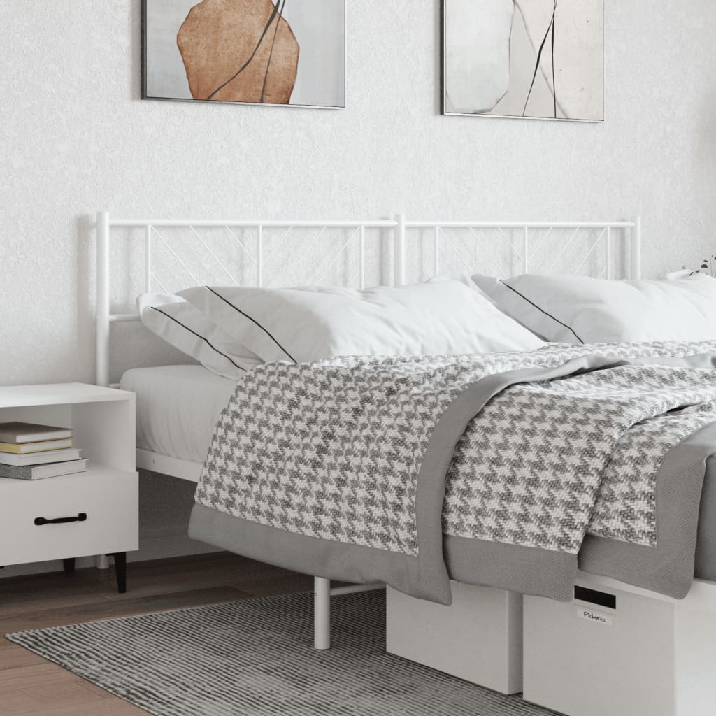 NNEVL Metal Headboard White 183 cm-0