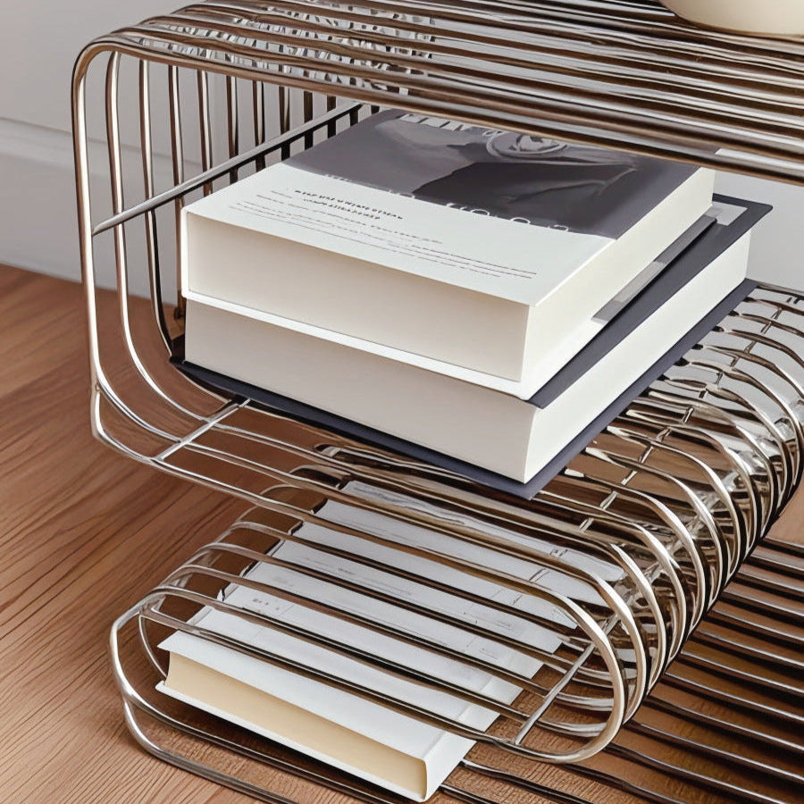 Minimalist Metal Magazine Rack-2