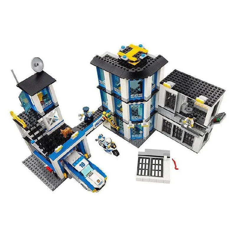 Police Station Building Blocks Toy Set (936pcs)-0