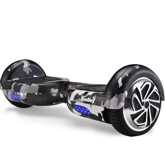 NNEMB Gen III Hoverboard Scooter 6.5 Wheels-Colour LED Lighting-Carry Bag-Camo Grey-0