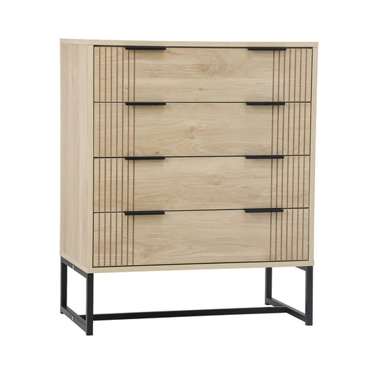 NNEED 4 Chest of Drawers Dresser Table Lowboy Natural-0