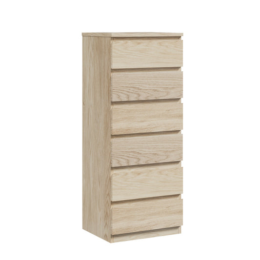 NNEED 6 Chest of Drawers Tallboy Dresser Table Natural-0