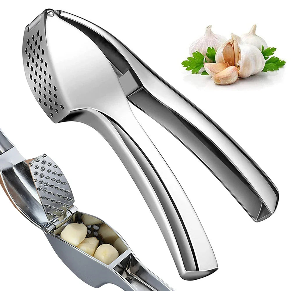 NNEOBA Stainless Steel Garlic Press – Effortless Garlic Mincer & Crusher-3