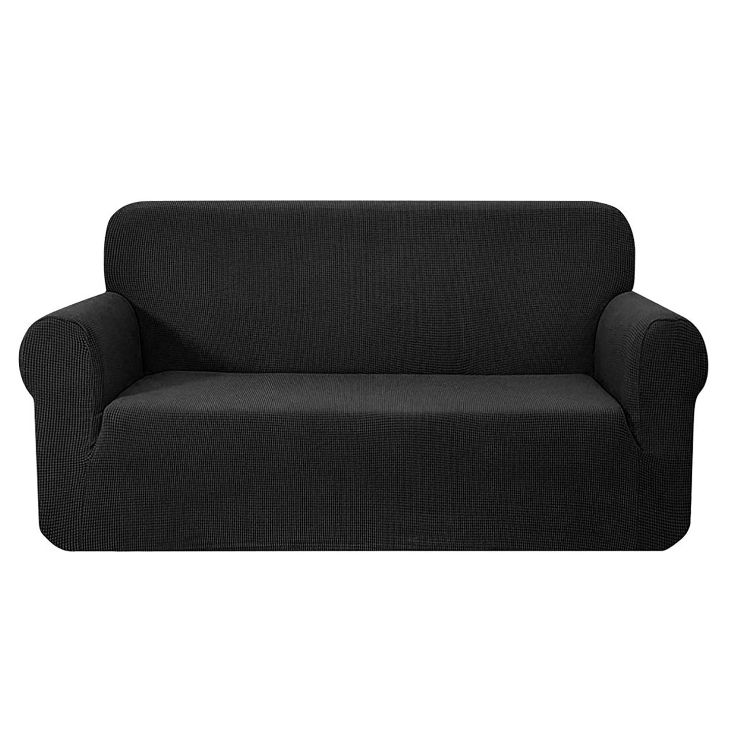NNEDSZ High Stretch Sofa Cover Couch Protector Slipcovers 3 Seater Black-0