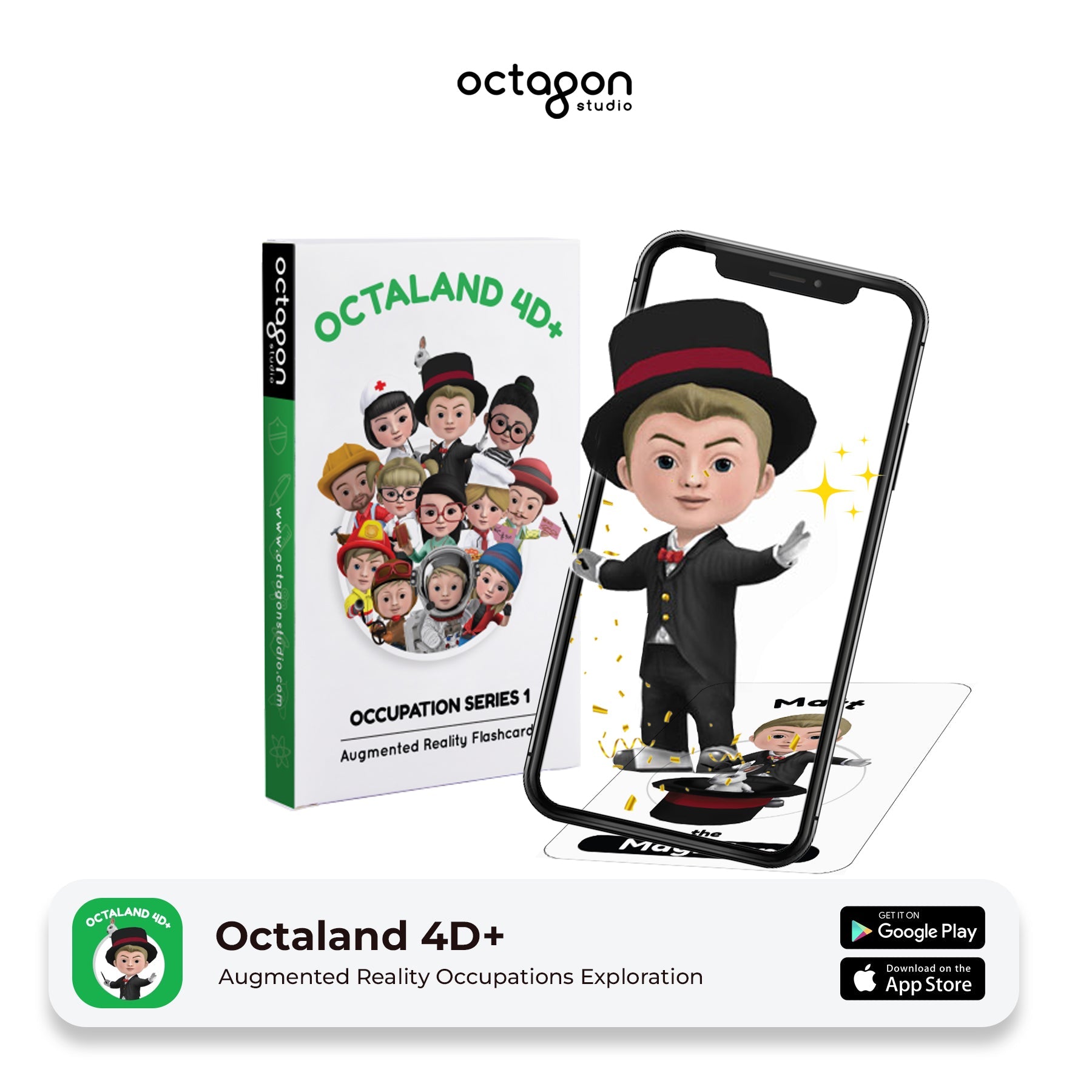 Octaland 4D+ Augmented Reality Cards-0