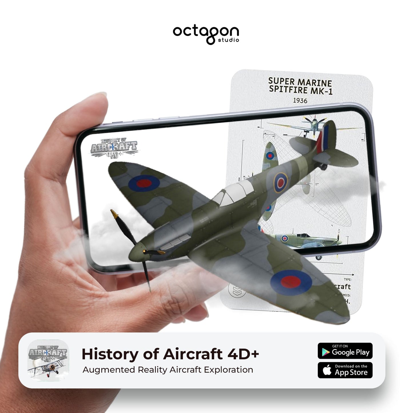 Aircraft 4D+ Augmented Reality Cards-0
