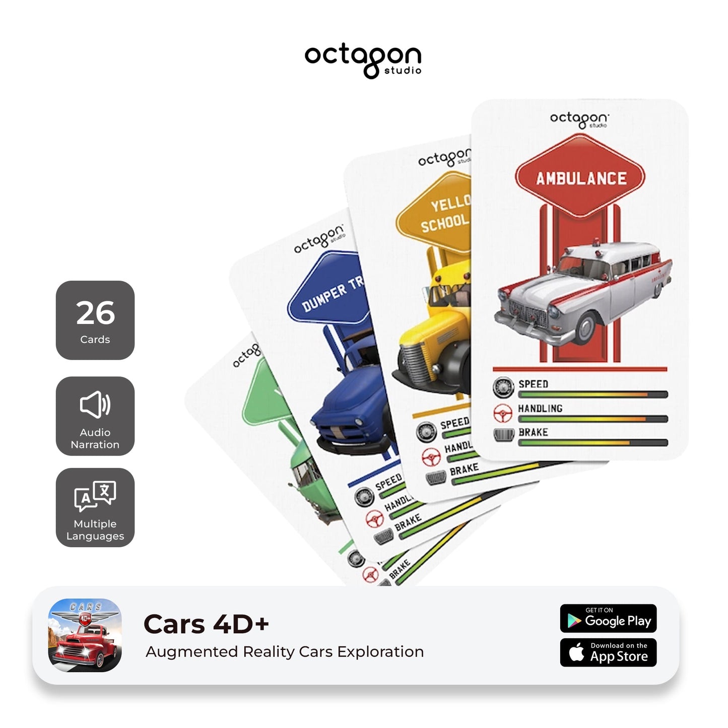 Cars 4D+ Augmented Reality Cards-1