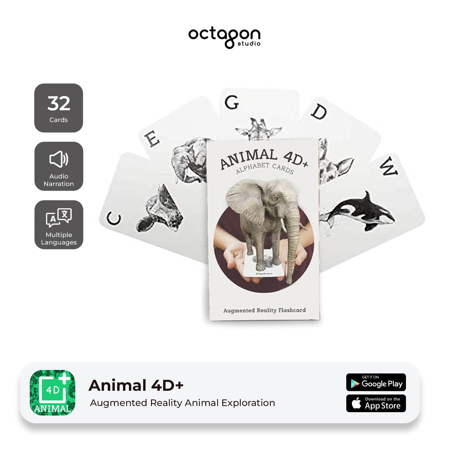Animal 4D+ Augmented Reality Cards-1