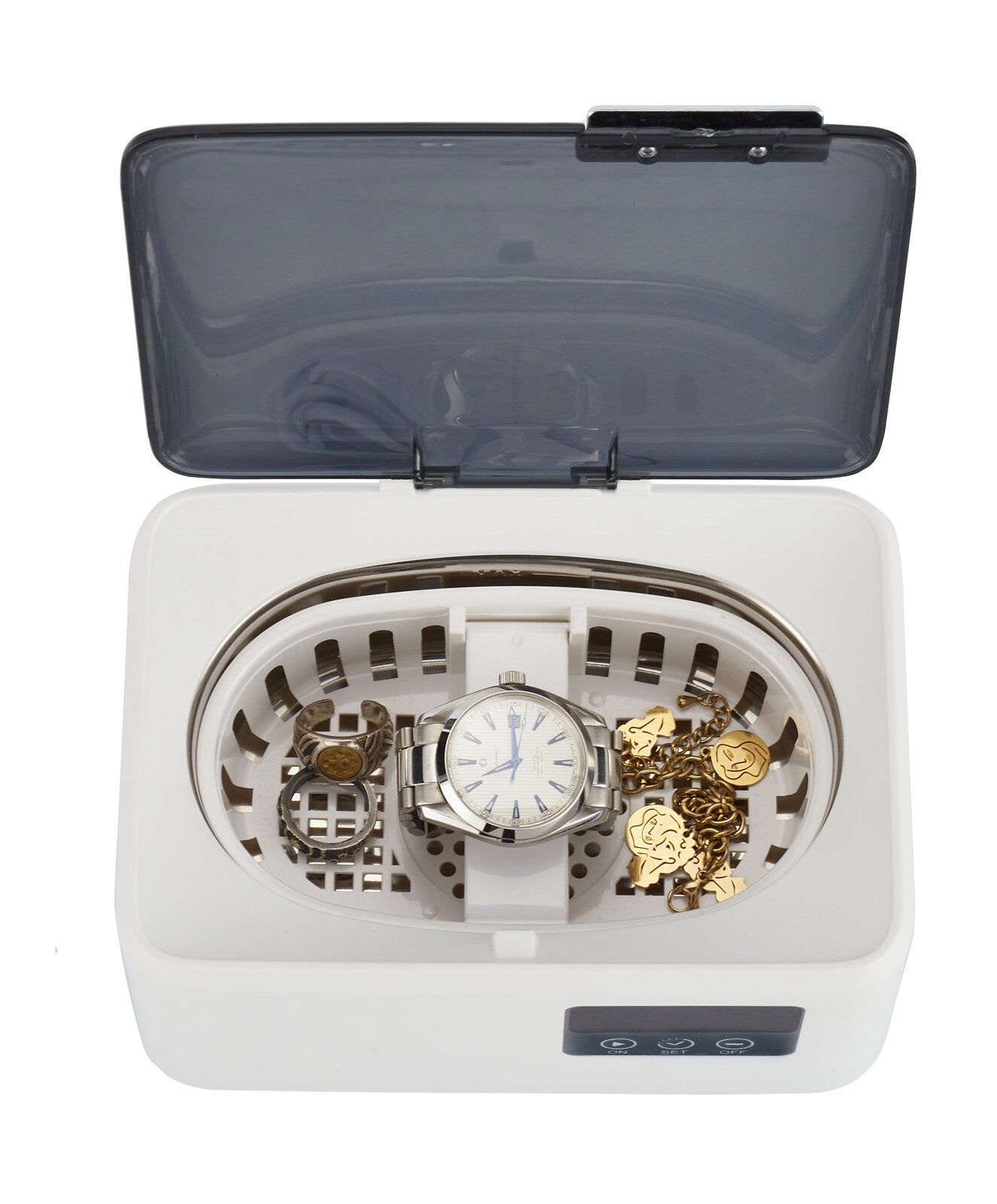 NNEDSZ 50W Ultrasonic Jewellery Cleaner, 4800HZ w/ 600ml Tank and LED Display-2