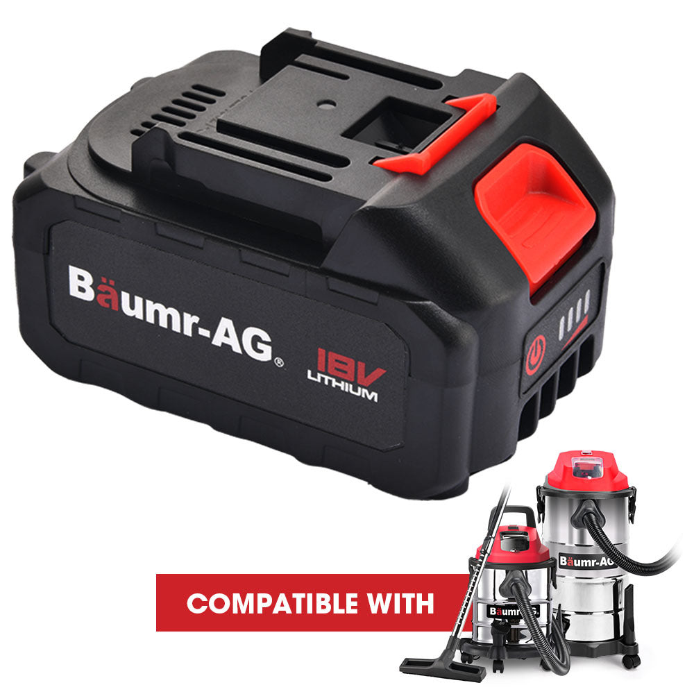 NNEDSZ Baumr-AG 18V 4Ah Lithium-Ion Battery for Cordless Wet & Dry Vacuums-0