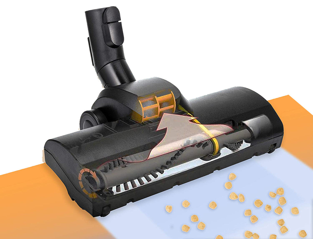 NNEDSZ Turbo Head for Miele Vacuum Cleaners - TuboTeQ Equivalent Turbo Brush-4