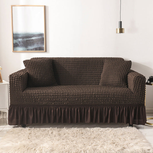 NNEDSZ Elastic sofa cover coffee color  (145-185cm)-0