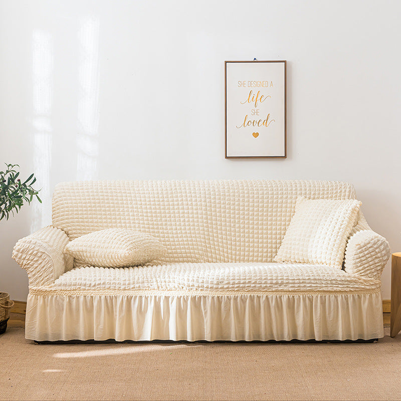 NNEDSZ Elastic sofa cover wax white (190-230cm)-0