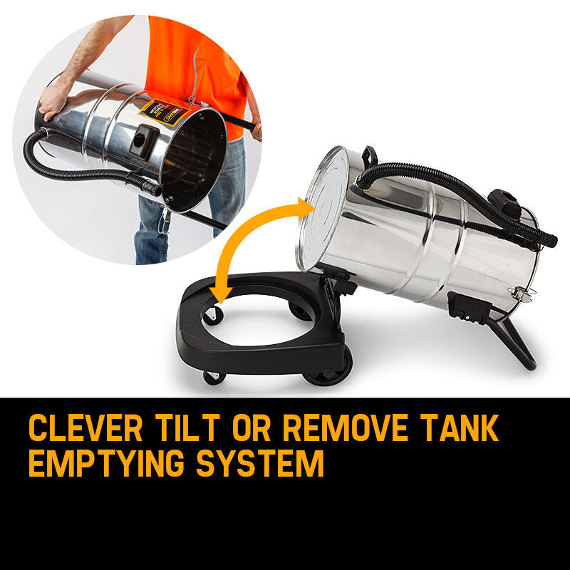 NNEMB 60L 2000W Stainless Steel Wet and Dry Vacuum-3