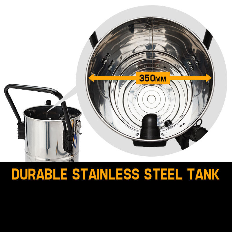 NNEMB 60L 2000W Stainless Steel Wet and Dry Vacuum-2