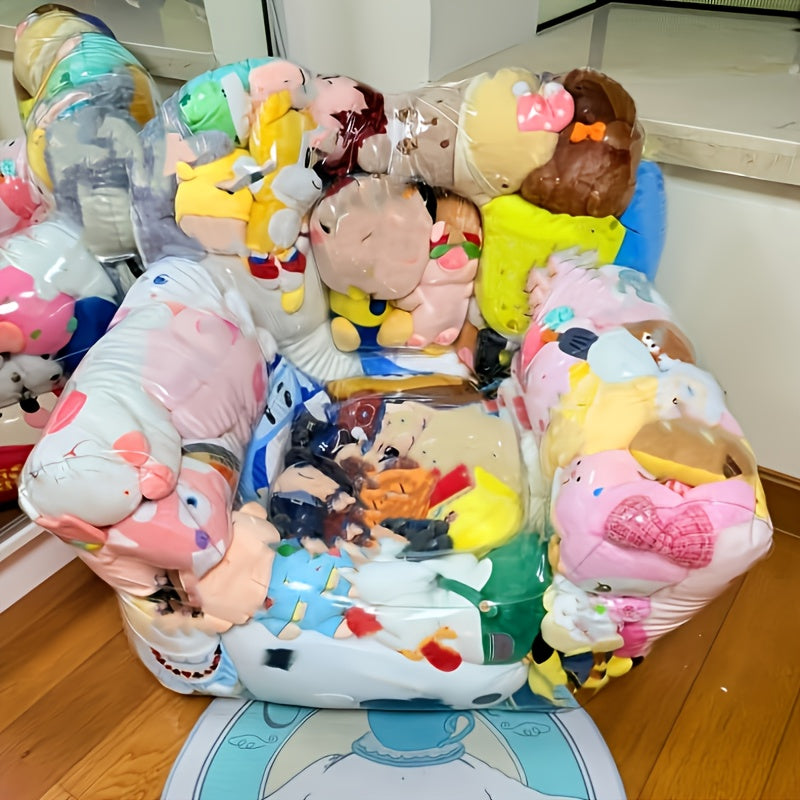 NNETM Transparent Sofa Toy Storage Seat Organizer-2